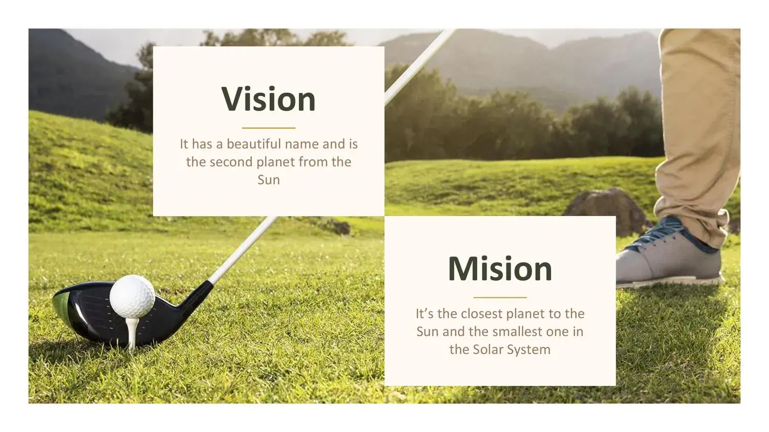 Plantilla PowerPoint de Golf