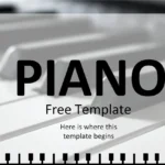 Plantilla PowerPoint de Piano