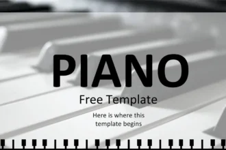 Plantilla PowerPoint de Piano