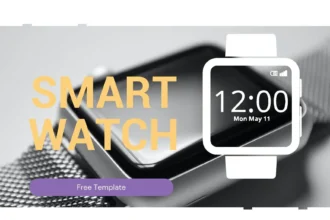 Plantilla PowerPoint de Reloj Inteligente