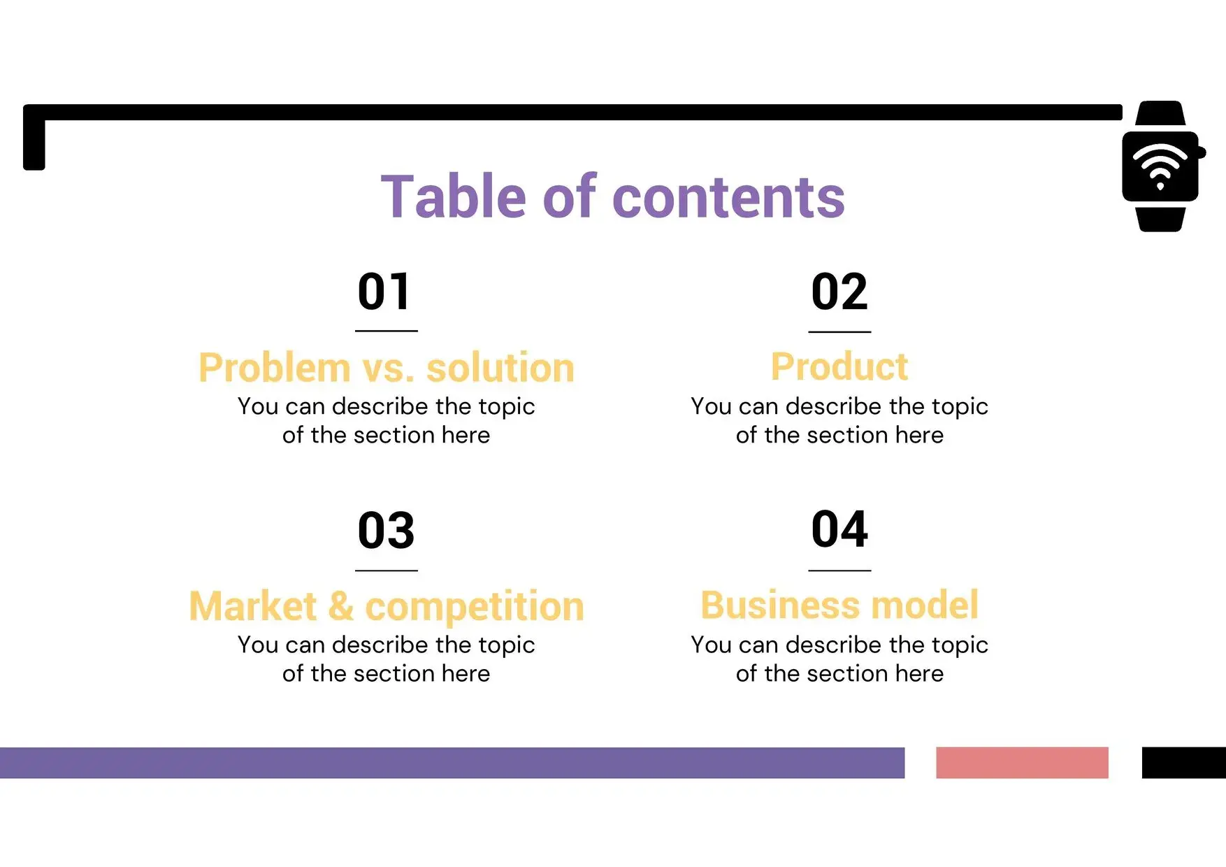 Plantilla PowerPoint de Reloj Inteligente