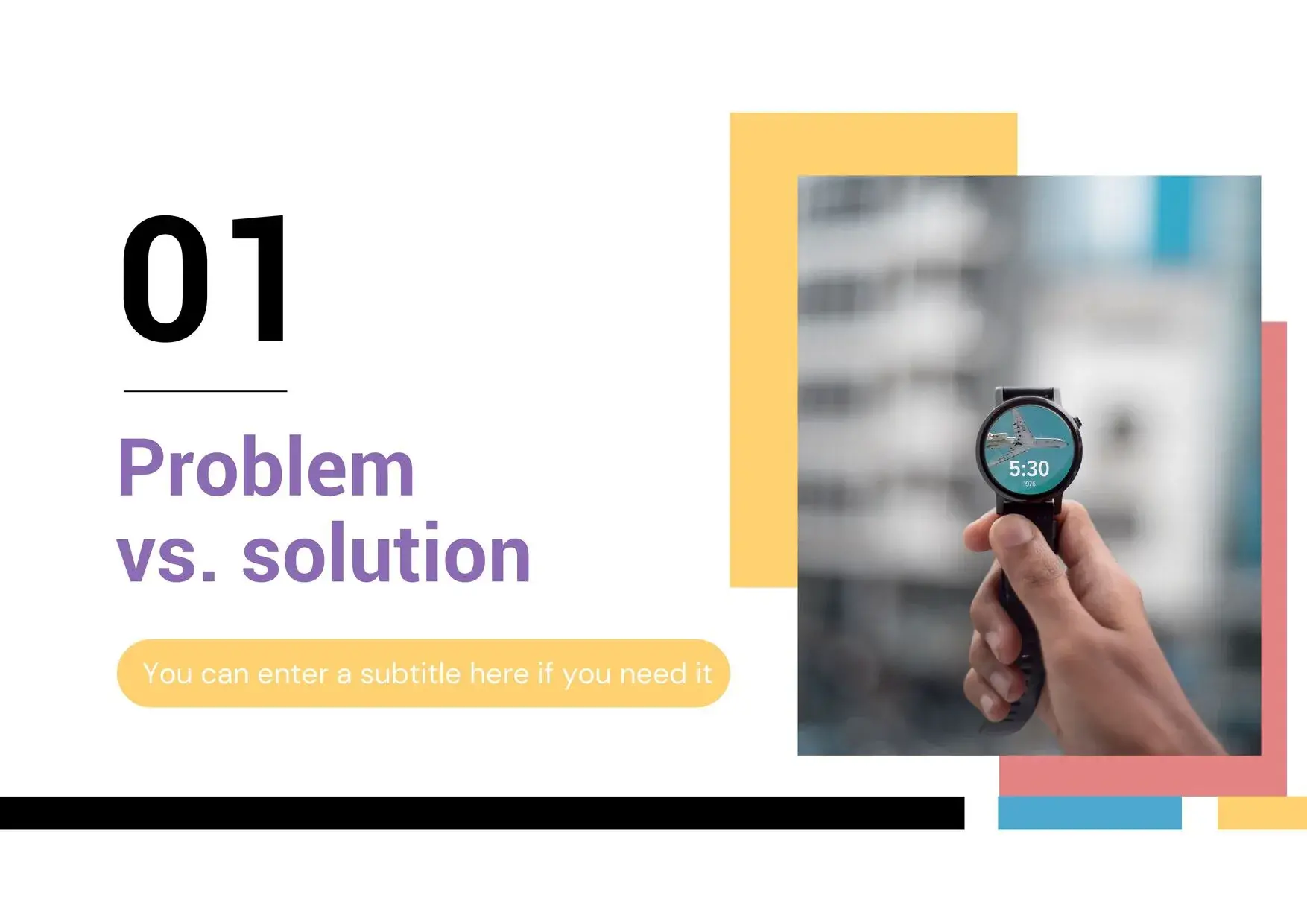 Plantilla PowerPoint de Reloj Inteligente