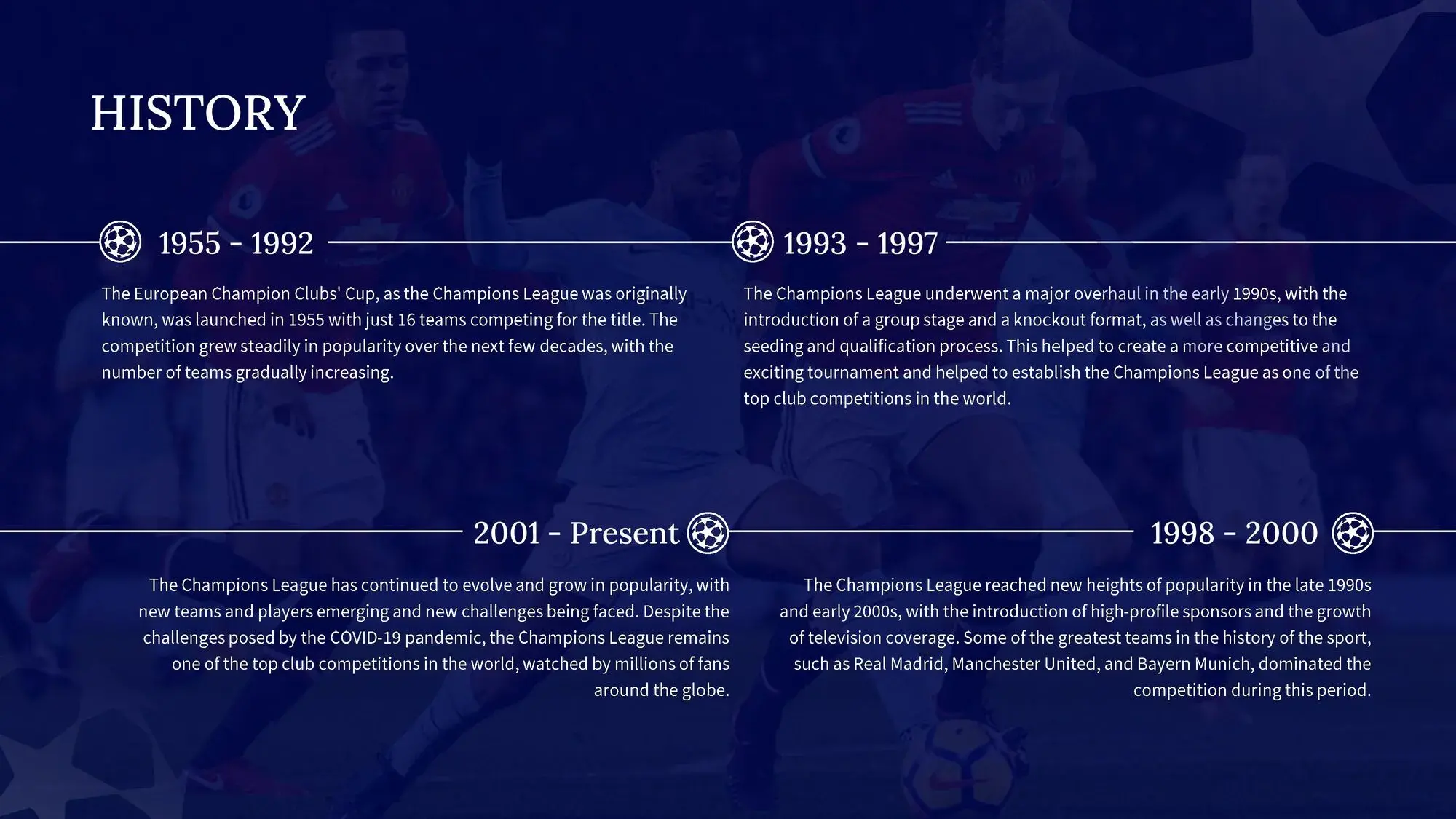 Plantilla PowerPoint de la Liga de Campeones