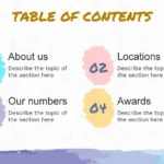 Plantilla PowerPoint de Bordes con Acuarelas