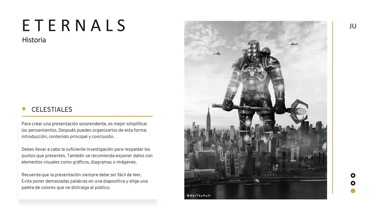 Plantilla PowerPoint de Eternals