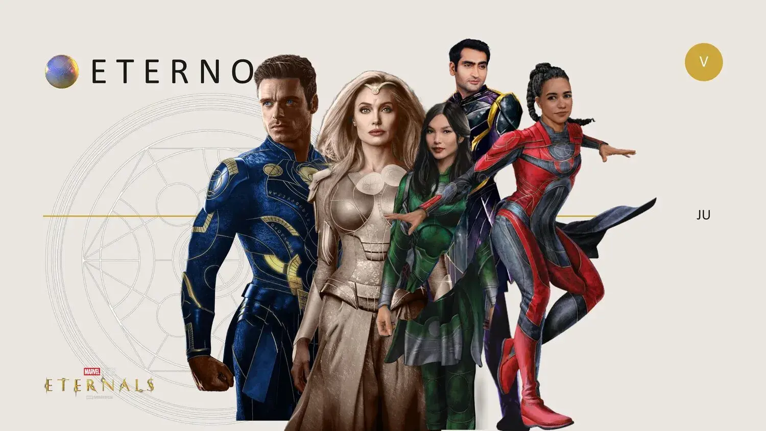 Plantilla PowerPoint de Eternals