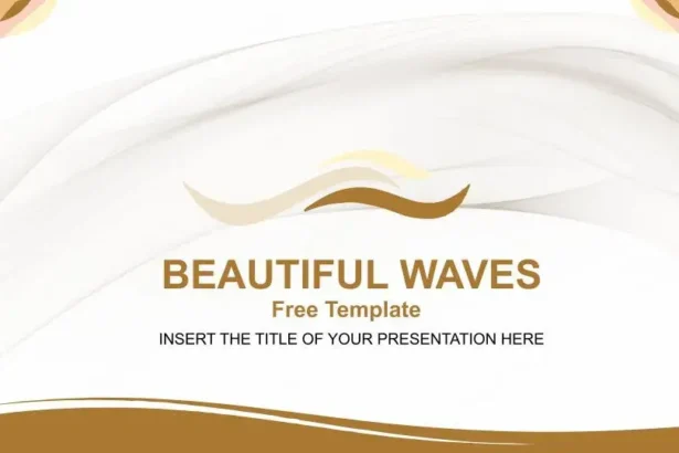 Plantilla PowerPoint de Ondas Elegantes