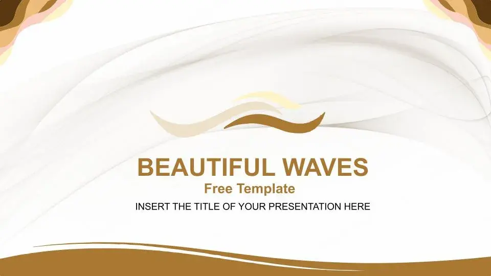 Plantilla PowerPoint de Ondas Elegantes