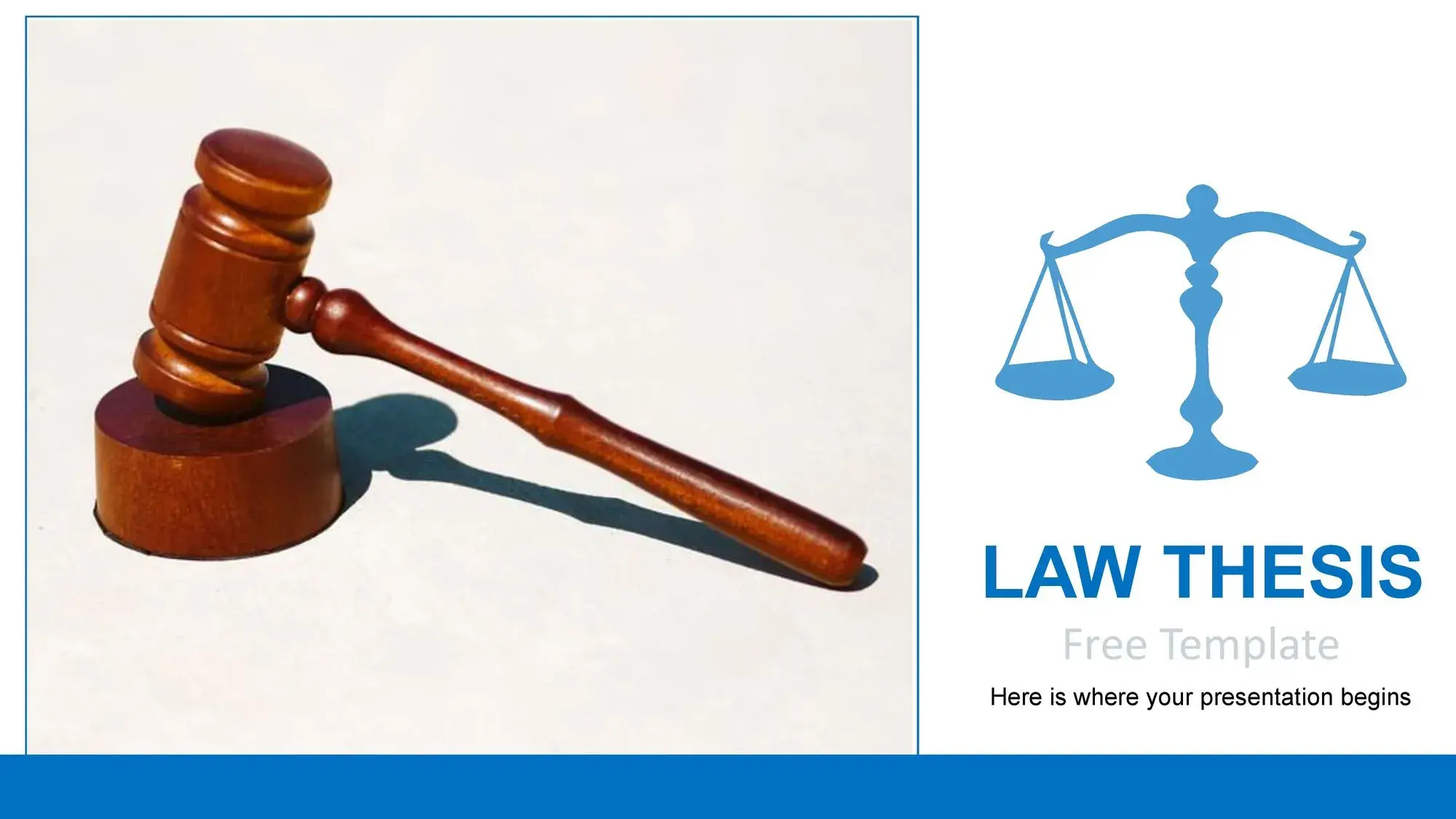 Plantilla PowerPoint para Tesis de Derecho