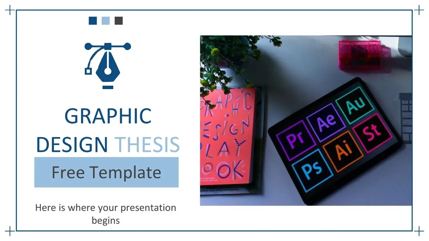 Plantilla PowerPoint para Tesis de Diseño Gráfico