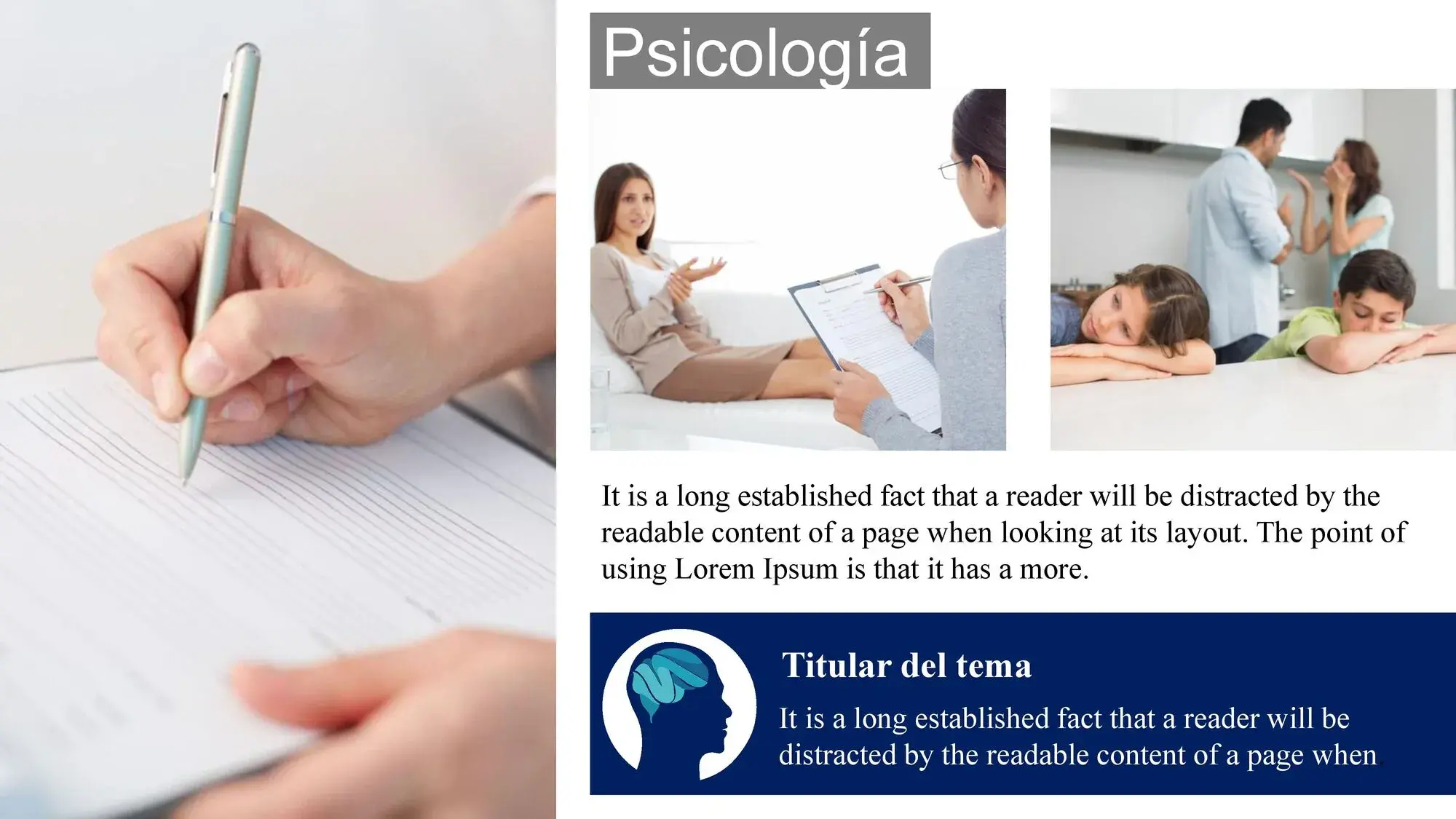 Plantilla PowerPoint para Tesis de Psicología