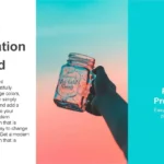 Plantilla PowerPoint con Bordes Degradados